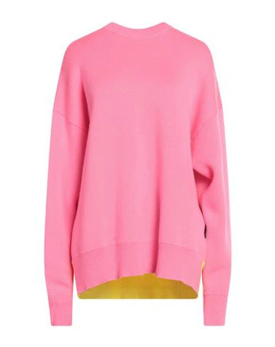 Palm Angels Palm-tree Intarsia-knit Jumper In Pink
