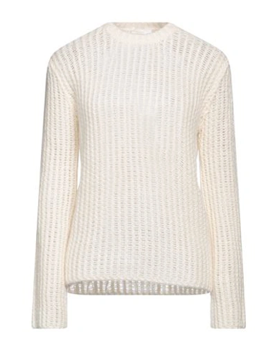 Chloé Ribbed Wool And Cashmere-blend Turtleneck Sweater In White