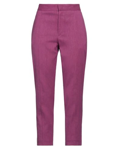 Shop Isabel Marant Woman Pants Mauve Size 8 Hemp, Viscose, Elastane In Purple