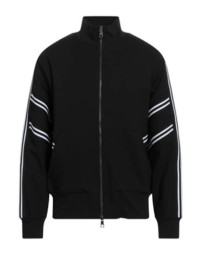 Neil Barrett Man Sweatshirt Black Size M Viscose, Polyamide, Elastane In Black