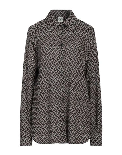 M Missoni Woman Shirt Taupe Size M Viscose, Wool, Polyamide In Grey