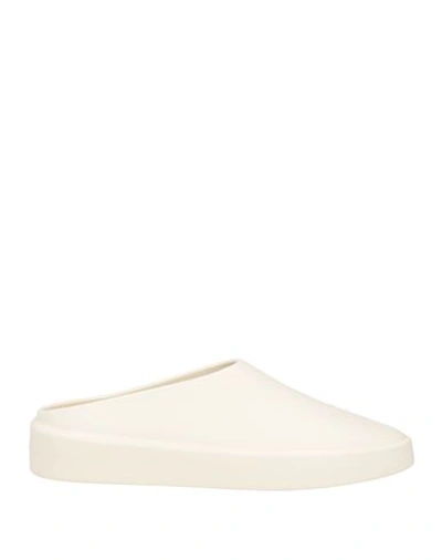 Shop Fear Of God Man Mules & Clogs Cream Size 10 Rubber In White