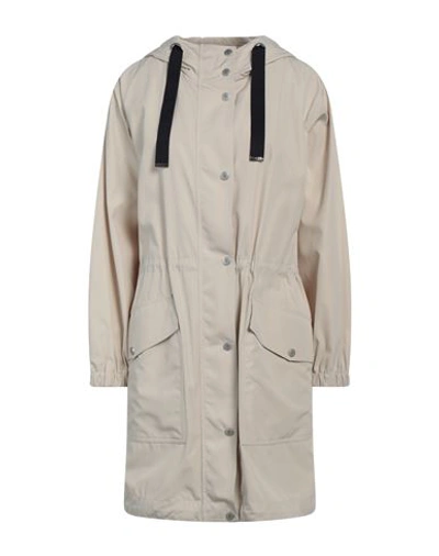 Shop Eleventy Woman Overcoat & Trench Coat Beige Size M Polyamide