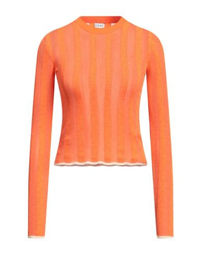 Shop Loewe Woman Sweater Orange Size Xs Viscose, Elastane