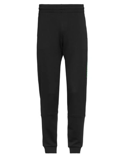 Shop Ea7 Man Pants Black Size Xs Polyester, Elastane