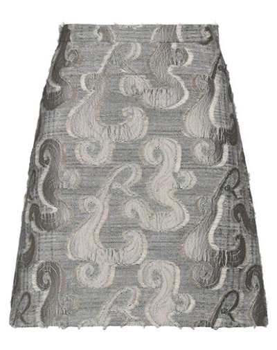 Rochas Woman Mini Skirt Black Size 6 Polyester, Cotton, Metallic Polyester, Acrylic In Black