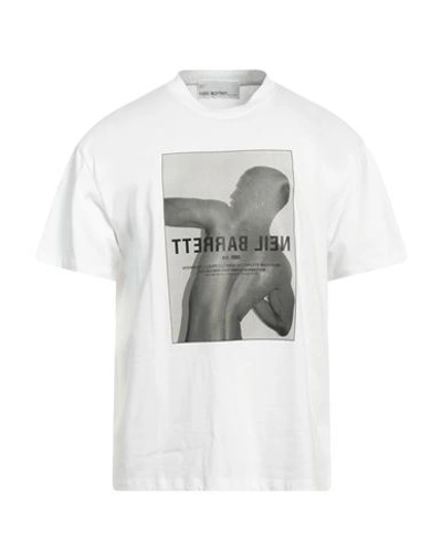 Shop Neil Barrett Man T-shirt White Size Xl Cotton