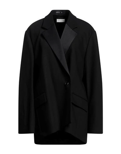 Shop Dries Van Noten Woman Blazer Black Size 8 Wool