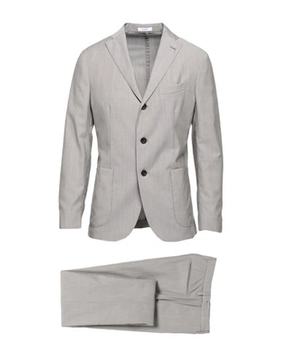 Boglioli Man Suit Grey Size 40 Virgin Wool, Lyocell, Elastane In Grey