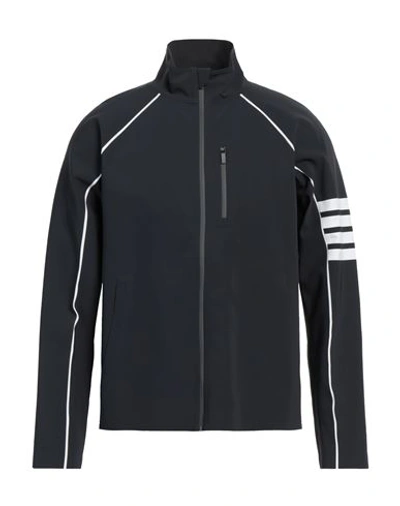 Shop Thom Browne Man Sweatshirt Black Size L Polyamide, Elastane