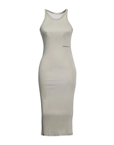 Hinnominate Woman Midi Dress Sage Green Size M Modal In Sage Green