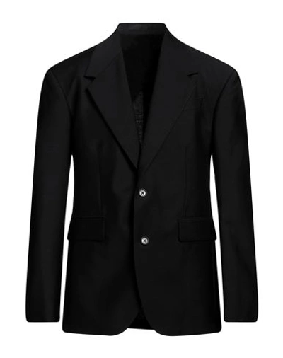 Shop Versace Man Blazer Black Size 40 Mohair Wool, Wool