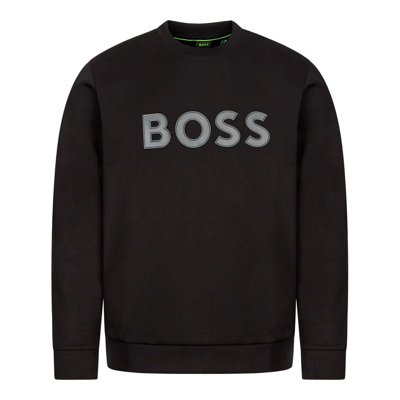 Shop Hugo Boss Salbo 1 Sweatshirt In Black