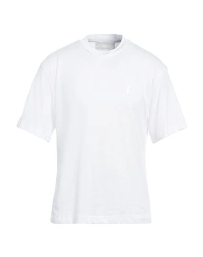 Shop Neil Barrett Man T-shirt White Size 3xl Cotton