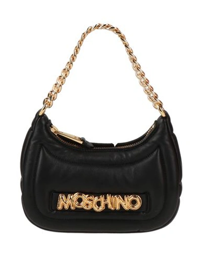 Shop Moschino Woman Handbag Black Size - Leather