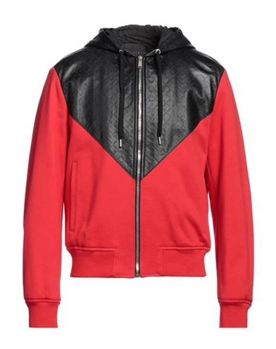 Shop Versace Man Jacket Red Size 40 Cotton, Lambskin