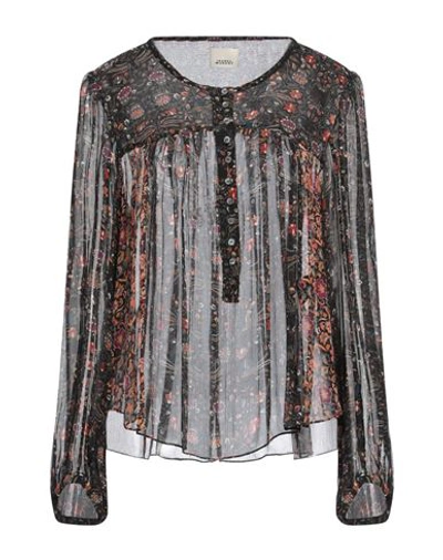 Isabel Marant Woman Top Black Size 6 Silk In Black