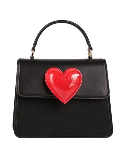 Moschino Woman Handbag Black Size - Leather In Black