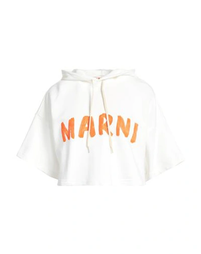 Marni Woman Sweatshirt Ivory Size 6 Cotton In White