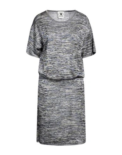 M Missoni Woman Midi Dress Blue Size Xl Viscose In Blue