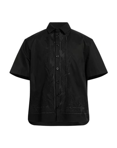 Shop Neil Barrett Man Shirt Black Size Xxl Cotton