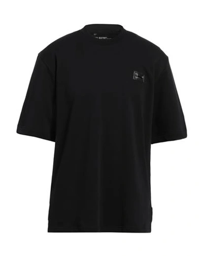 Shop Neil Barrett Man T-shirt Black Size Xl Cotton, Elastane