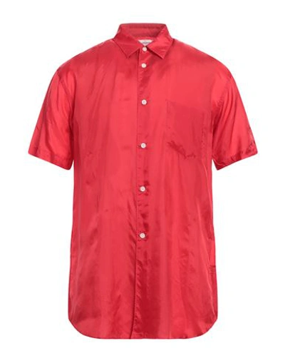 Shop Comme Des Garçons Shirt Man Shirt Red Size M Cupro