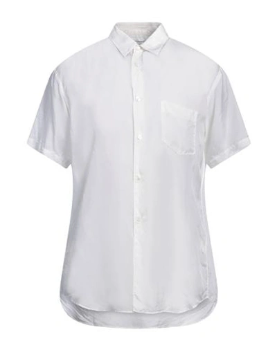 Shop Comme Des Garçons Shirt Man Shirt Ivory Size Xl Cupro In White