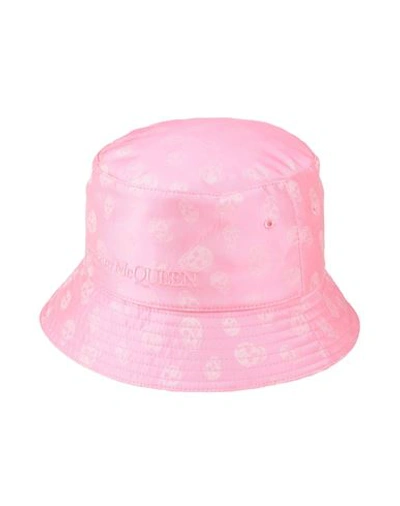 Shop Alexander Mcqueen Woman Hat Pink Size M Polyester, Silk, Viscose