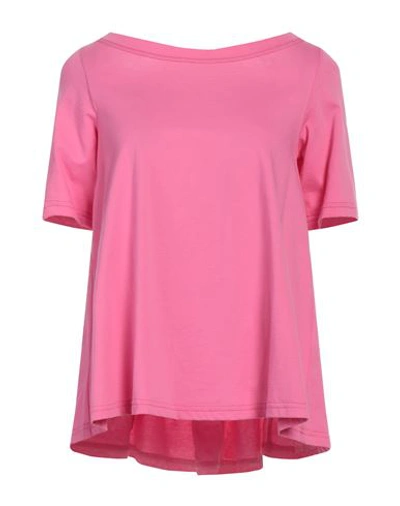 Shop Corinna Caon Woman T-shirt Pink Size M Cotton