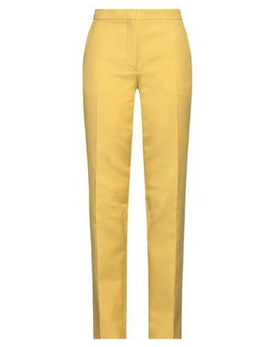 Shop Jil Sander Woman Pants Mustard Size 2 Cotton In Yellow
