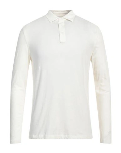 Shop Majestic Filatures Man Polo Shirt Ivory Size M Cotton, Cashmere In White