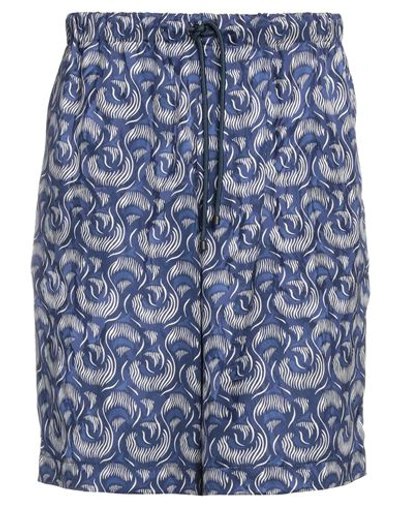 Shop Dries Van Noten Man Shorts & Bermuda Shorts Blue Size 30 Viscose