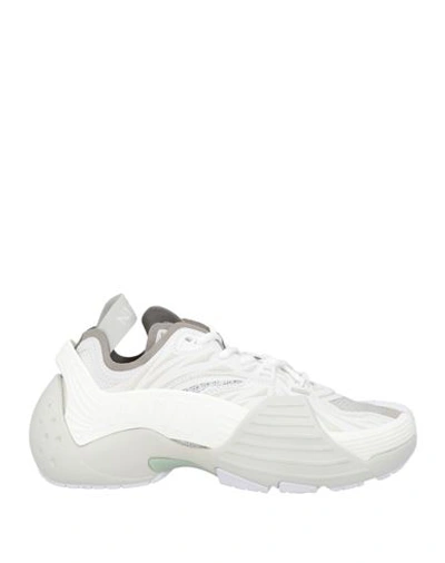 Shop Lanvin Woman Sneakers White Size 8 Polyurethane, Polyester, Thermoplastic Polyurethane, Nylon