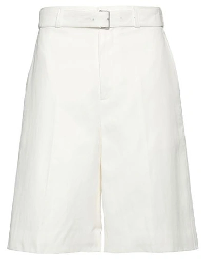 Shop Jil Sander Man Cropped Pants White Size 30 Linen
