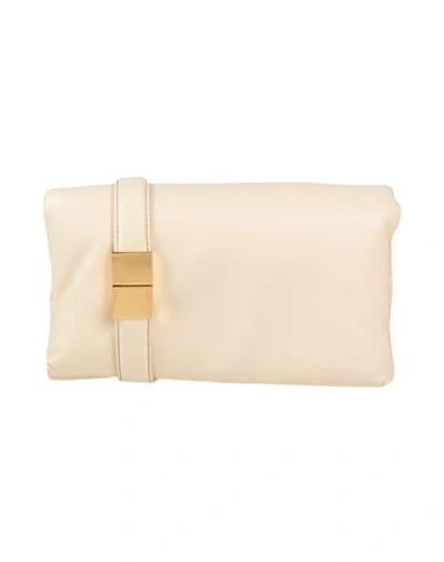 Shop Marni Woman Cross-body Bag Ivory Size - Cow Leather, Brass In White