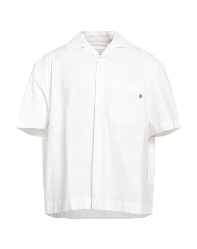 Shop Neil Barrett Man Shirt White Size L Cotton