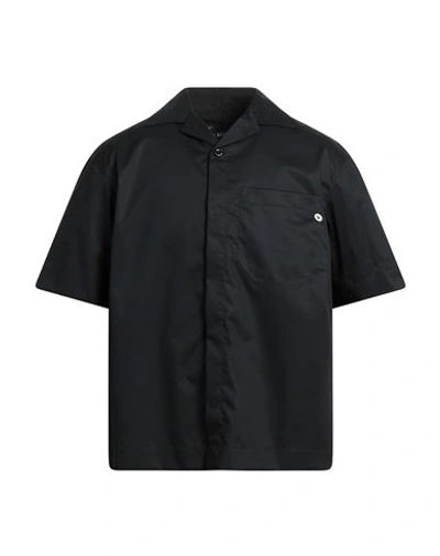 Shop Neil Barrett Man Shirt Black Size Xl Cotton
