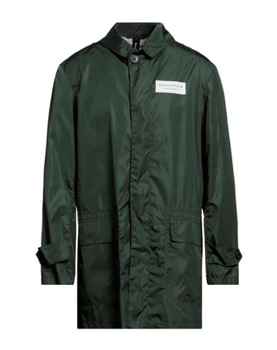 Shop Mackintosh Man Overcoat & Trench Coat Green Size Xl Nylon