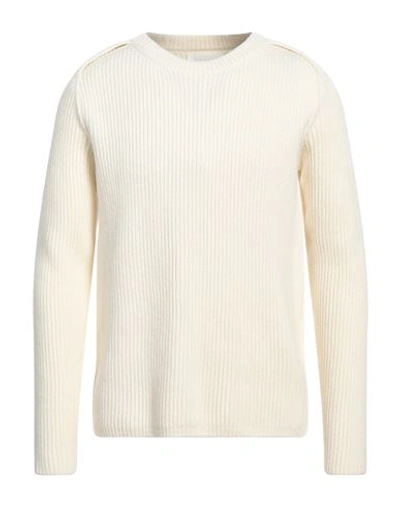 Shop Jil Sander Man Sweater Cream Size 36 Wool In White