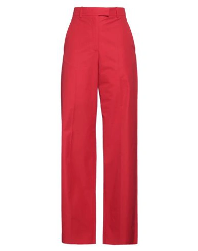Shop Valentino Garavani Woman Pants Red Size 10 Cotton