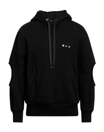 Neil Barrett Man Sweatshirt Black Size M Cotton, Viscose, Elastane In Black