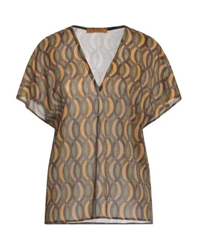 Shop Siyu Woman Sweater Dark Brown Size 4 Viscose, Polyester, Polyamide