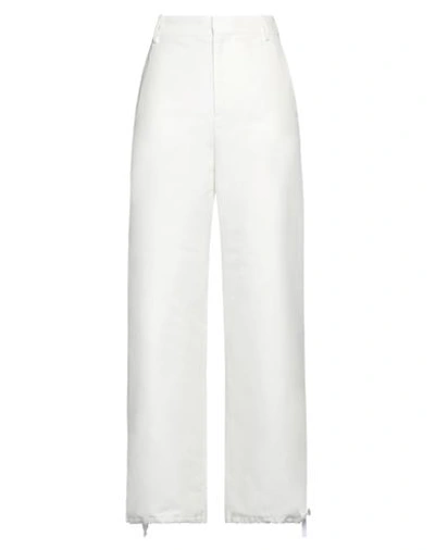 Shop Marni Woman Pants White Size 8 Polyamide, Linen, Cotton