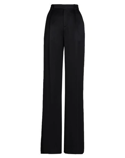 Shop Saint Laurent Woman Pants Black Size 8 Silk