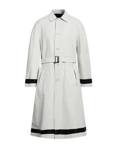 Shop Neil Barrett Man Overcoat & Trench Coat Beige Size 38 Cotton, Polyamide