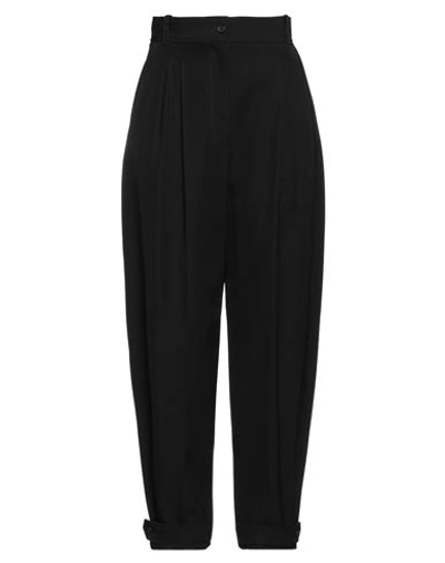 Shop Alexander Mcqueen Woman Pants Black Size 8 Wool, Cotton