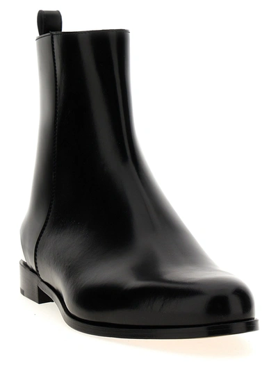 Shop Alexander Mcqueen Lux Trend Boots, Ankle Boots Black