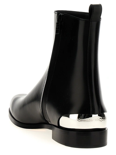 Shop Alexander Mcqueen Lux Trend Boots, Ankle Boots Black