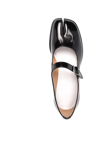 Maison Margiela Tabi Mary Jane Shoes In Negro